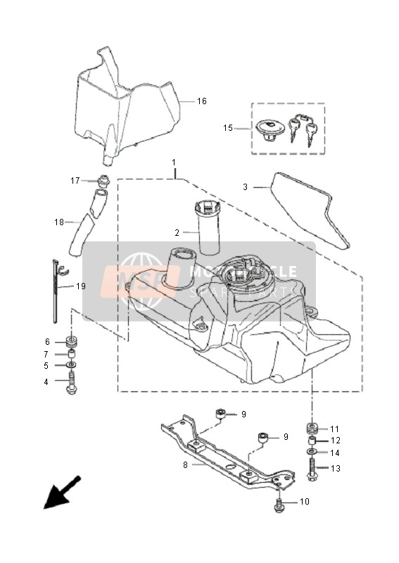 4VUF43182000, Pipe Overflow, Yamaha, 0